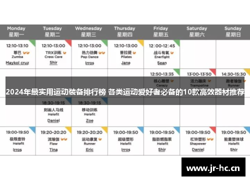 2024年最实用运动装备排行榜 各类运动爱好者必备的10款高效器材推荐